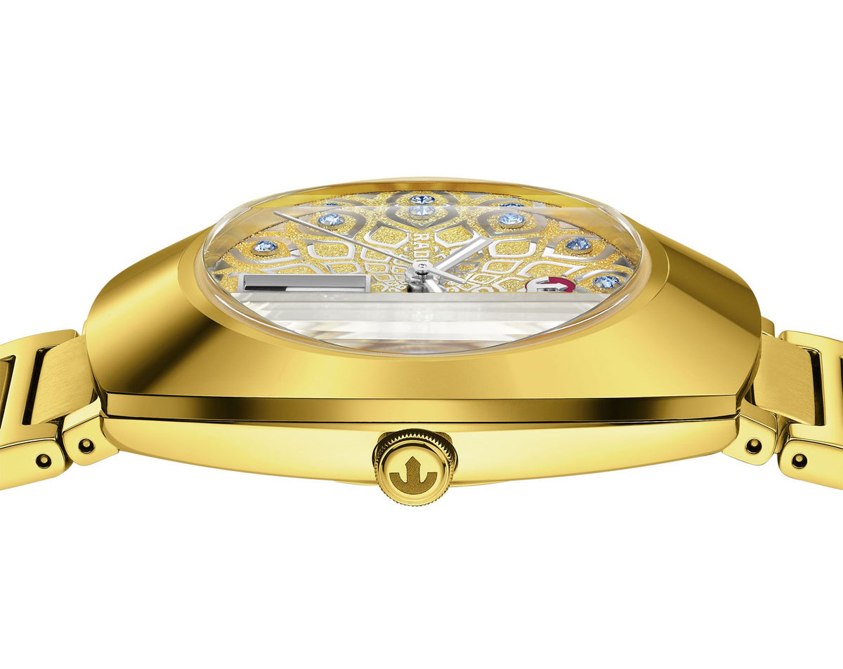 Rado DiaStar Original Automatic Unisex Watches in Oval case & Gold Dial R12161643
