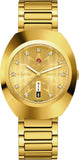 Rado DiaStar Original Automatic Unisex Watches in Oval case & Yellow Dial R12161663