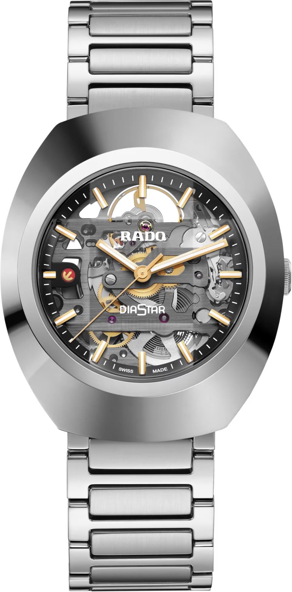 Rado DiaStar Original Automatic Unisex Watches in Oval case & Skeleton Dial R12162153