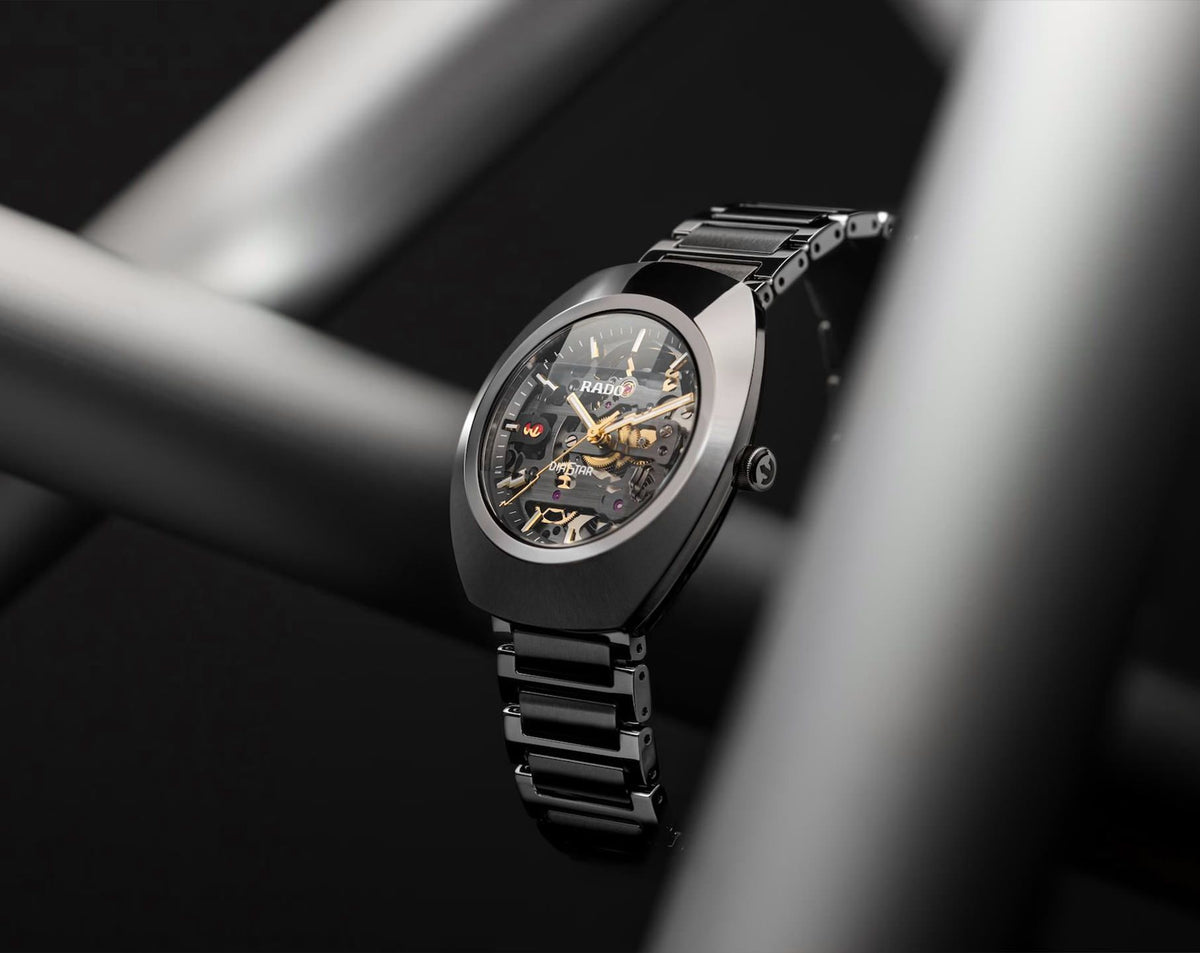 Rado DiaStar Original Automatic Unisex Watches in Oval case & Skeleton Dial R12162153