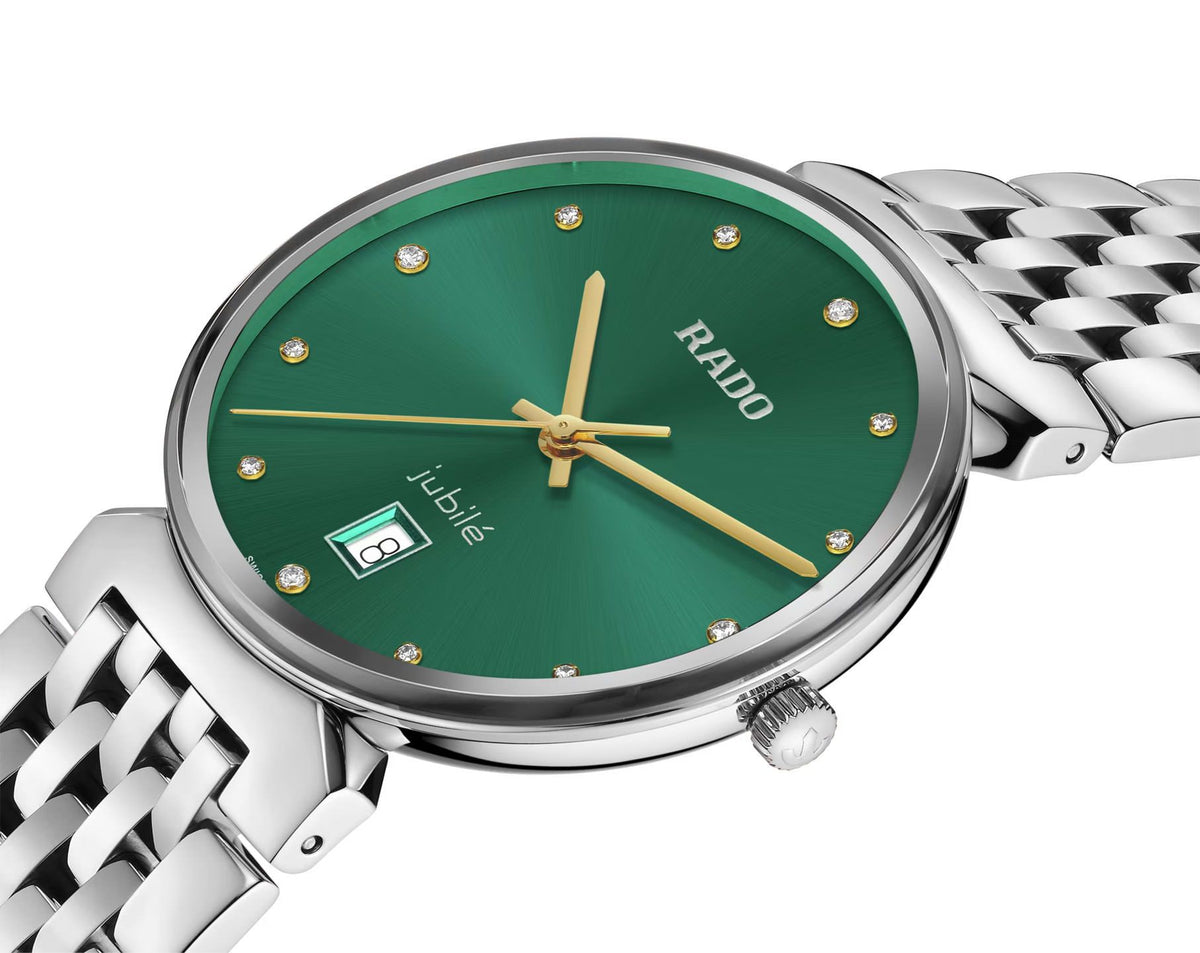 Rado Florence Quartz Unisex Watches in Round case & Green Dial R48912773