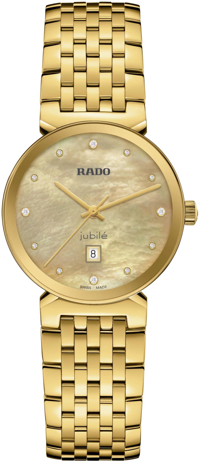 Rado Florence Quartz Women Watches in Round case & Gold Dial R48915903