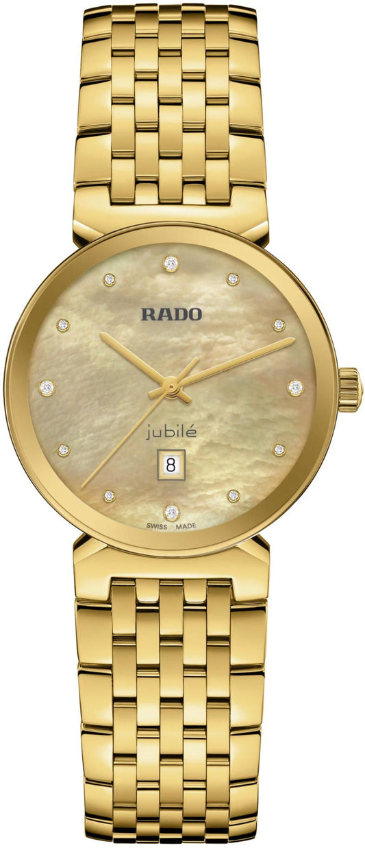 Rado Florence Quartz Women Watches in Round case & Gold Dial R48915903