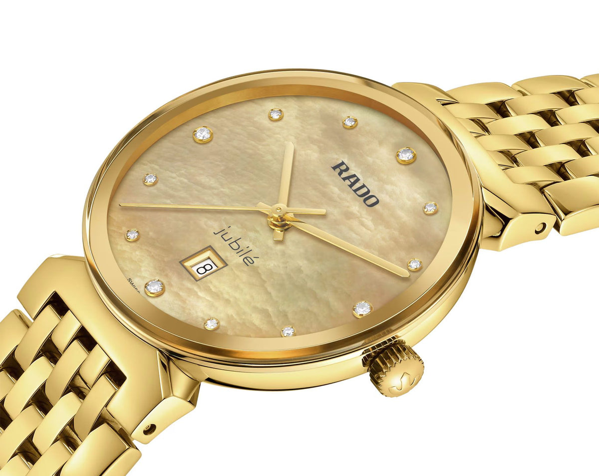 Rado Florence Quartz Women Watches in Round case & Gold Dial R48915903