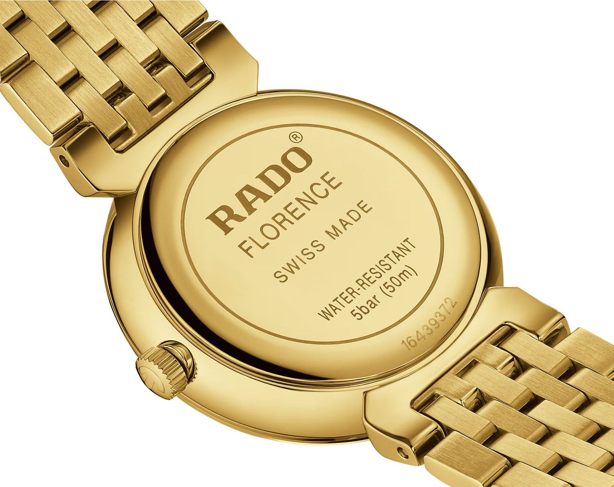 Rado Florence Quartz Women Watches in Round case & Gold Dial R48915903