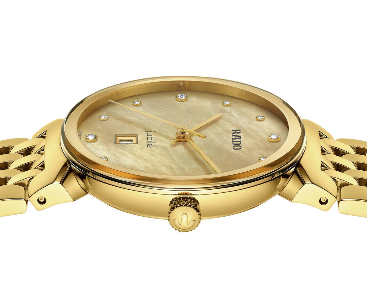 Rado Florence Quartz Women Watches in Round case & Gold Dial R48915903
