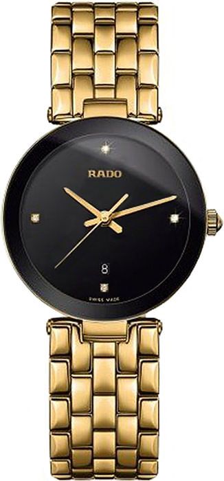 Rado Quartz Women Watches in Round case & Black Dial R48871714