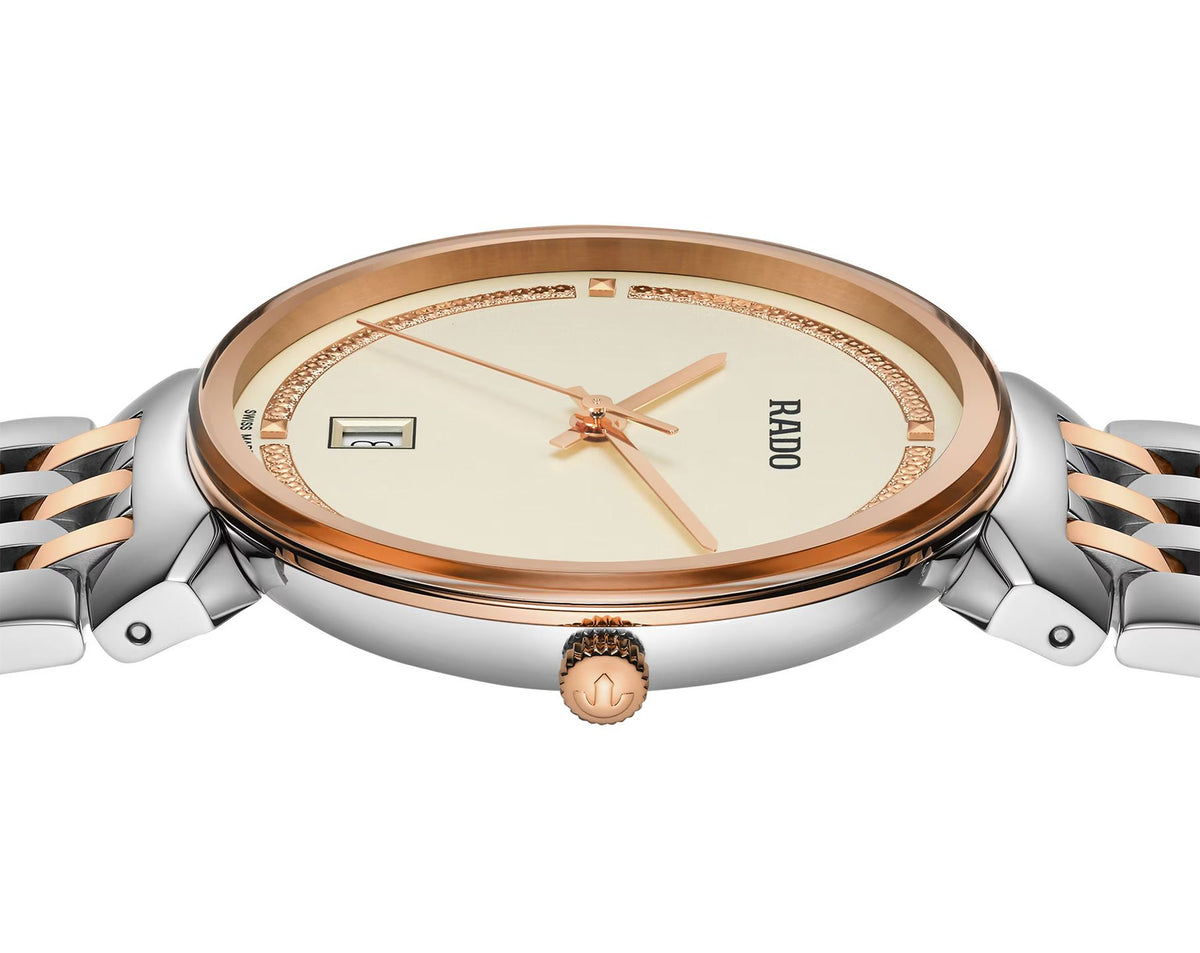 Rado Florence Quartz Unisex Watches in Round case & Gold Dial R48912403