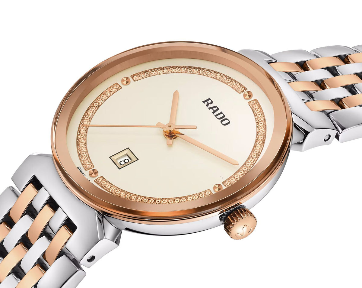 Rado Florence Quartz Women Watches in Round case & Gold Dial R48913403