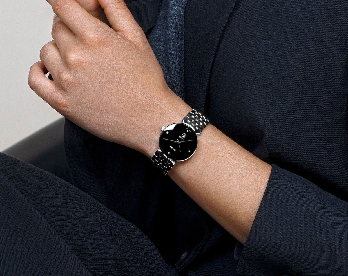 Rado Florence Quartz Women Watches in Round case & Black Dial R48913713