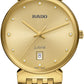 Rado Florence Quartz Unisex Watches in Round case & Gold Dial R48914713