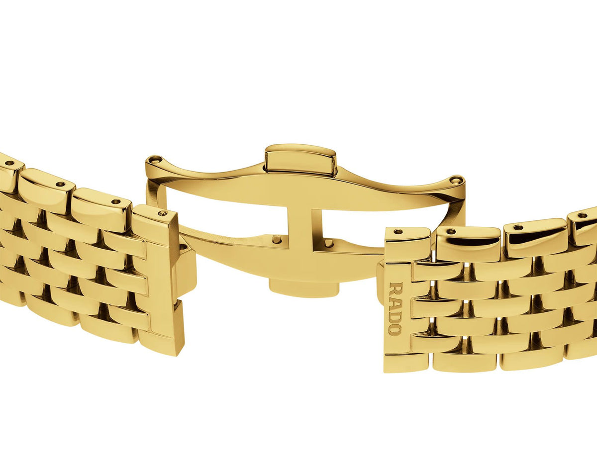 Rado Florence Quartz Unisex Watches in Round case & Gold Dial R48914713