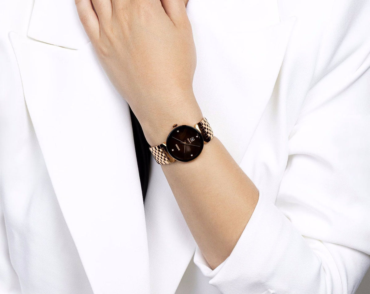 Rado Florence Quartz Women Watches in Round case & Black Dial R48917703