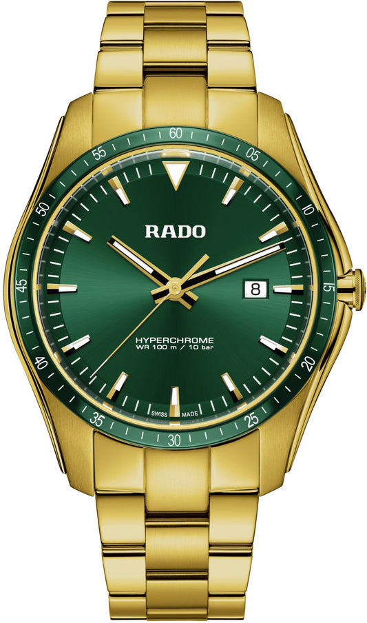 Rado HyperChrome Quartz Men Watches in Round case & Green Dial R32155303