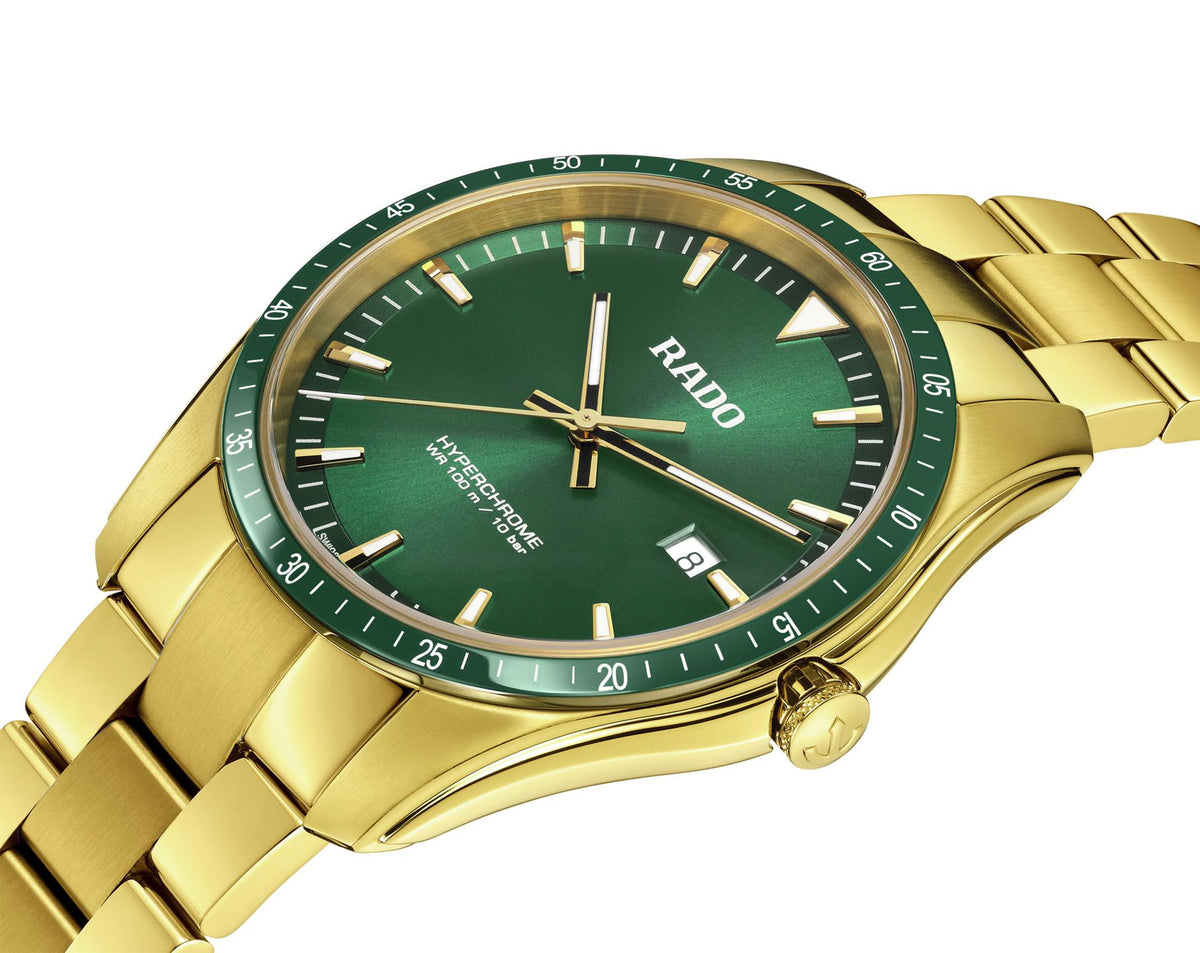 Rado HyperChrome Quartz Men Watches in Round case & Green Dial R32155303