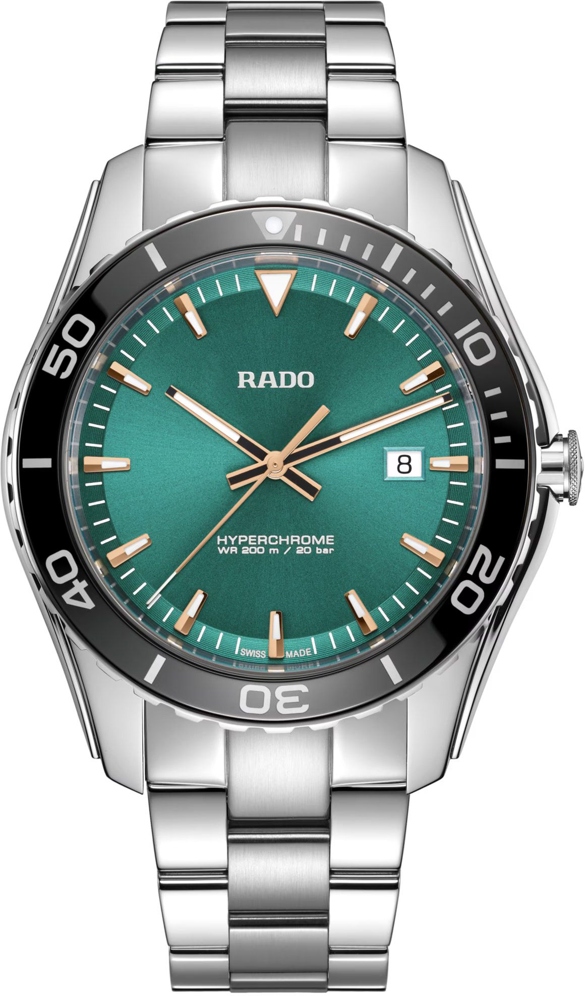Rado HyperChrome Quartz Men Watches in Round case & Green Dial R32156313