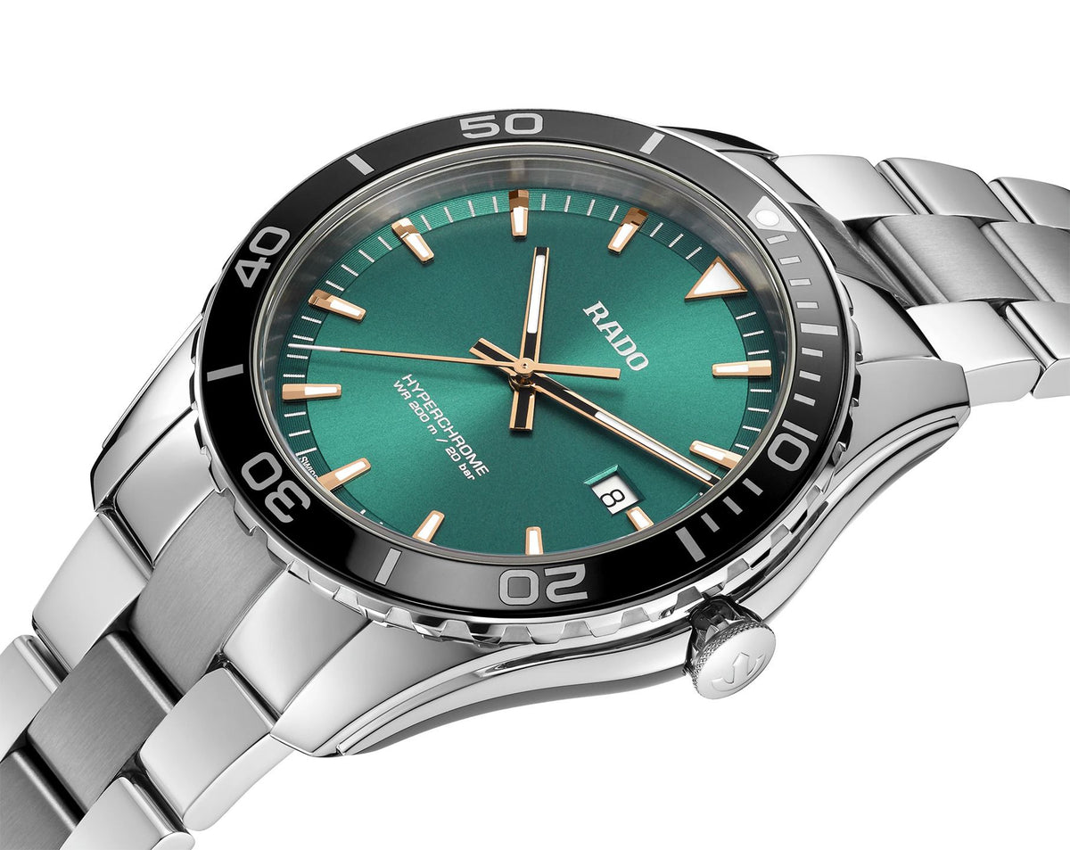 Rado HyperChrome Quartz Men Watches in Round case & Green Dial R32156313