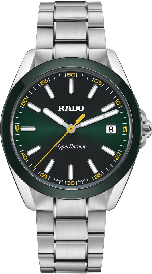 Rado HyperChrome Quartz Men Watches in Round case & Green Dial R32280313