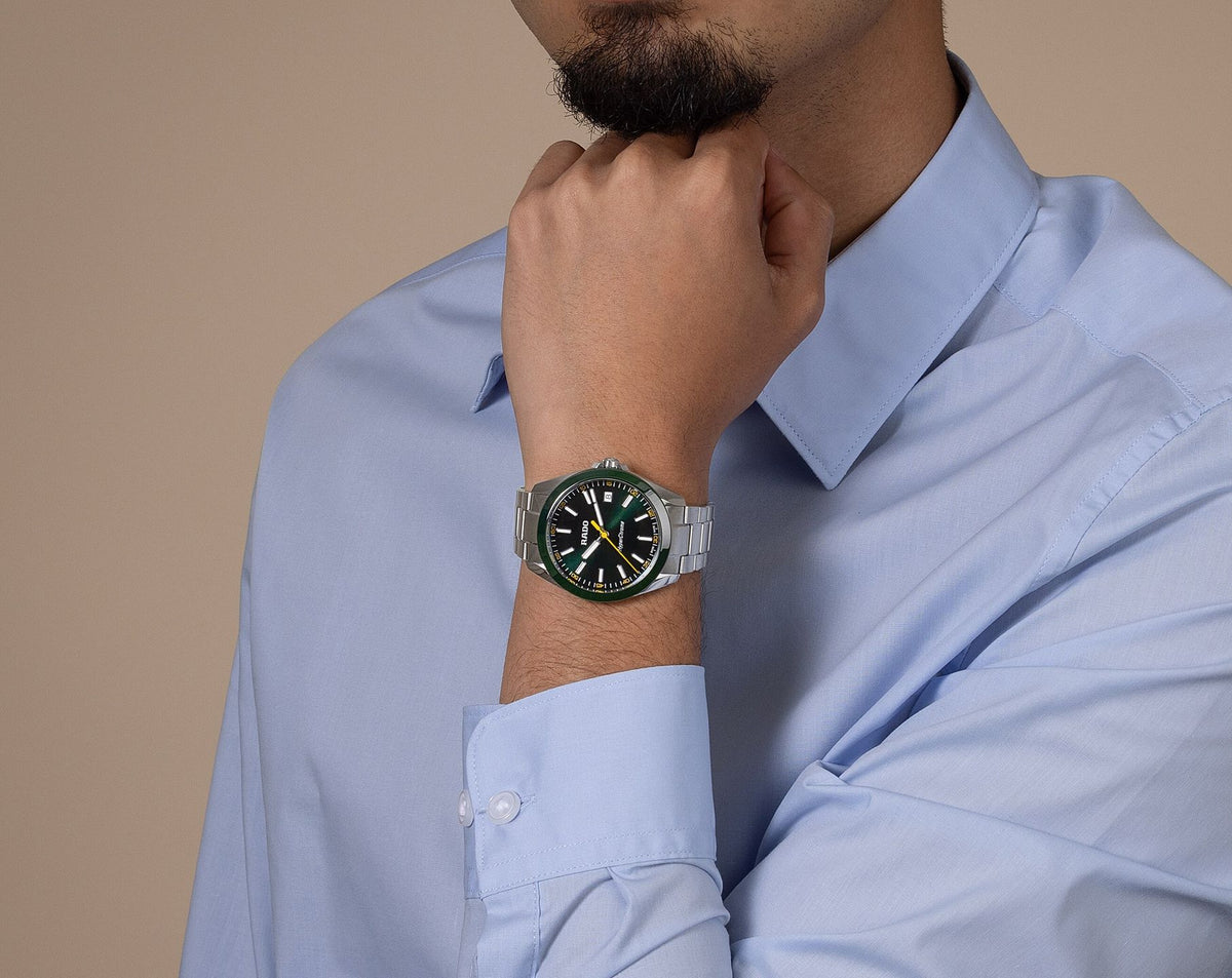 Rado HyperChrome Quartz Men Watches in Round case & Green Dial R32280313