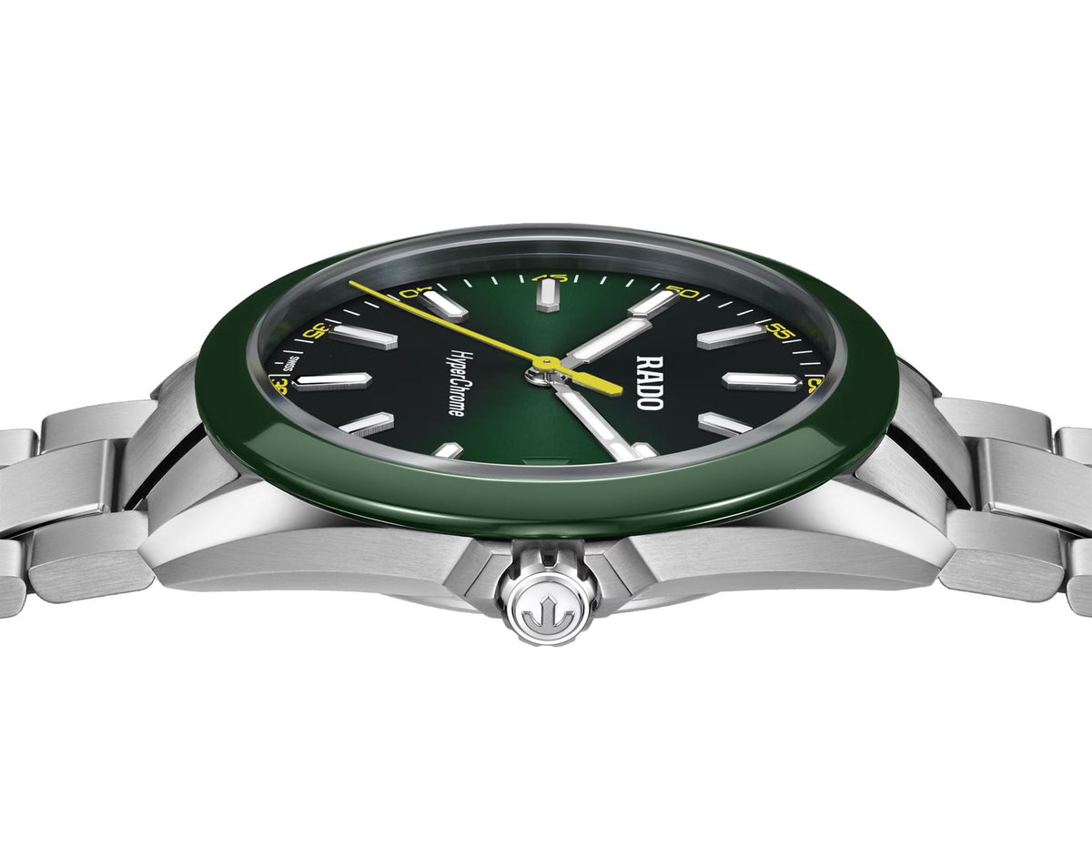 Rado HyperChrome Quartz Men Watches in Round case & Green Dial R32280313