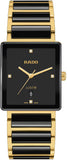 Rado Integral Quartz Unisex Watches in Square case & Black Dial R20256712