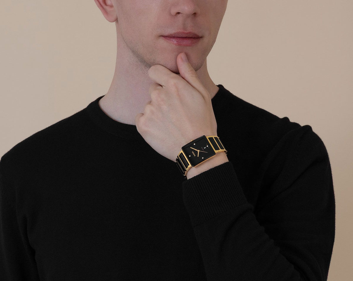 Rado Integral Quartz Unisex Watches in Square case & Black Dial R20256712