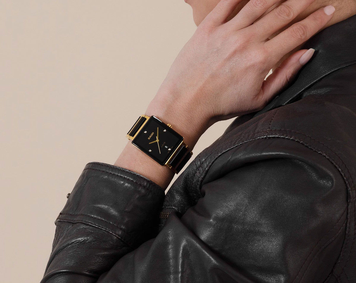 Rado Integral Quartz Unisex Watches in Square case & Black Dial R20256712