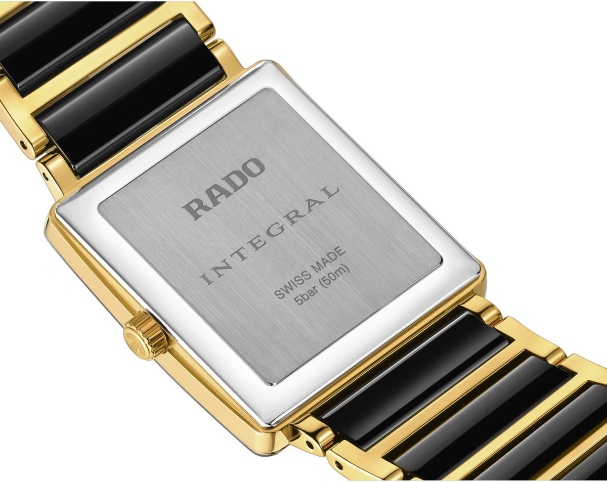 Rado Integral Quartz Unisex Watches in Square case & Black Dial R20256712