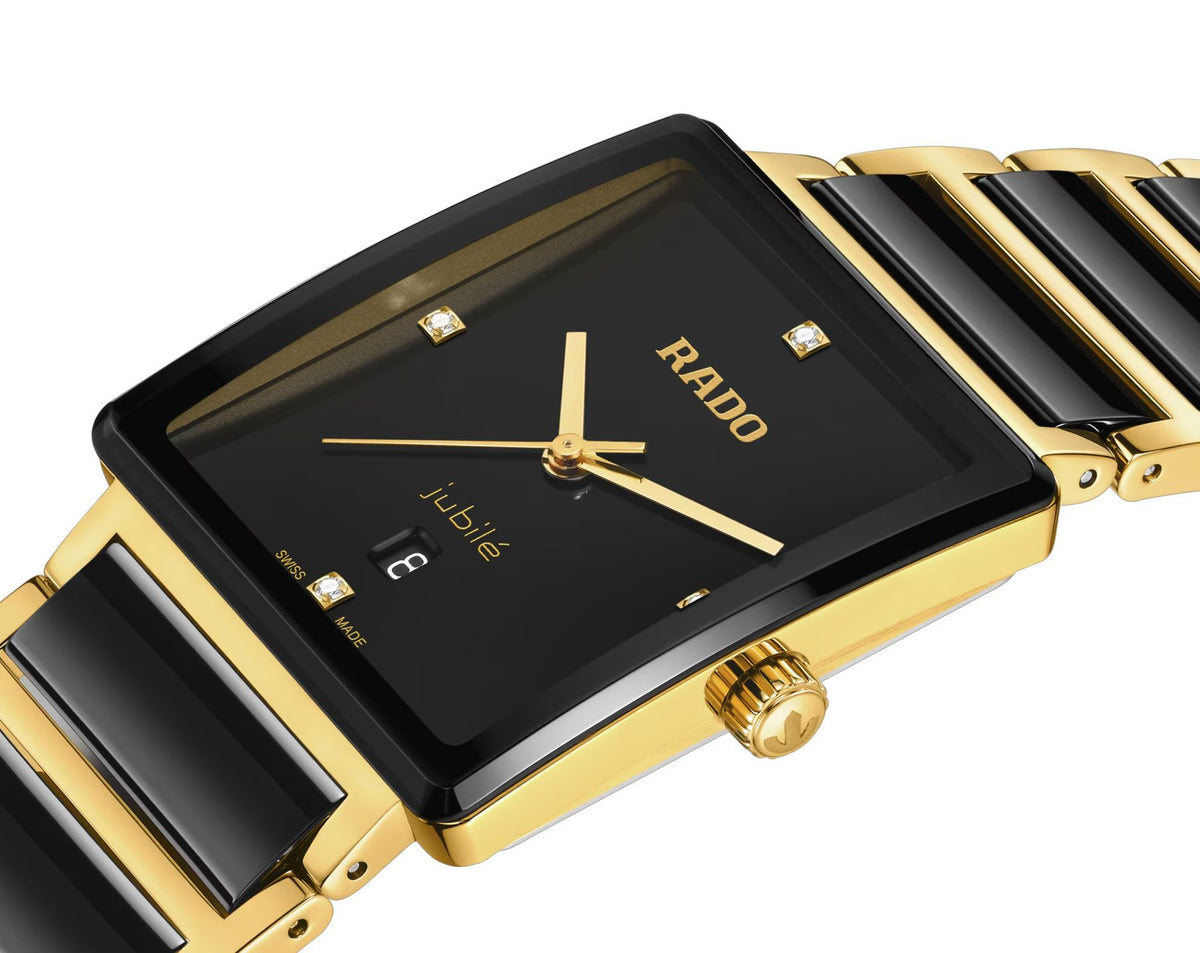 Rado Integral Quartz Unisex Watches in Square case & Black Dial R20256712
