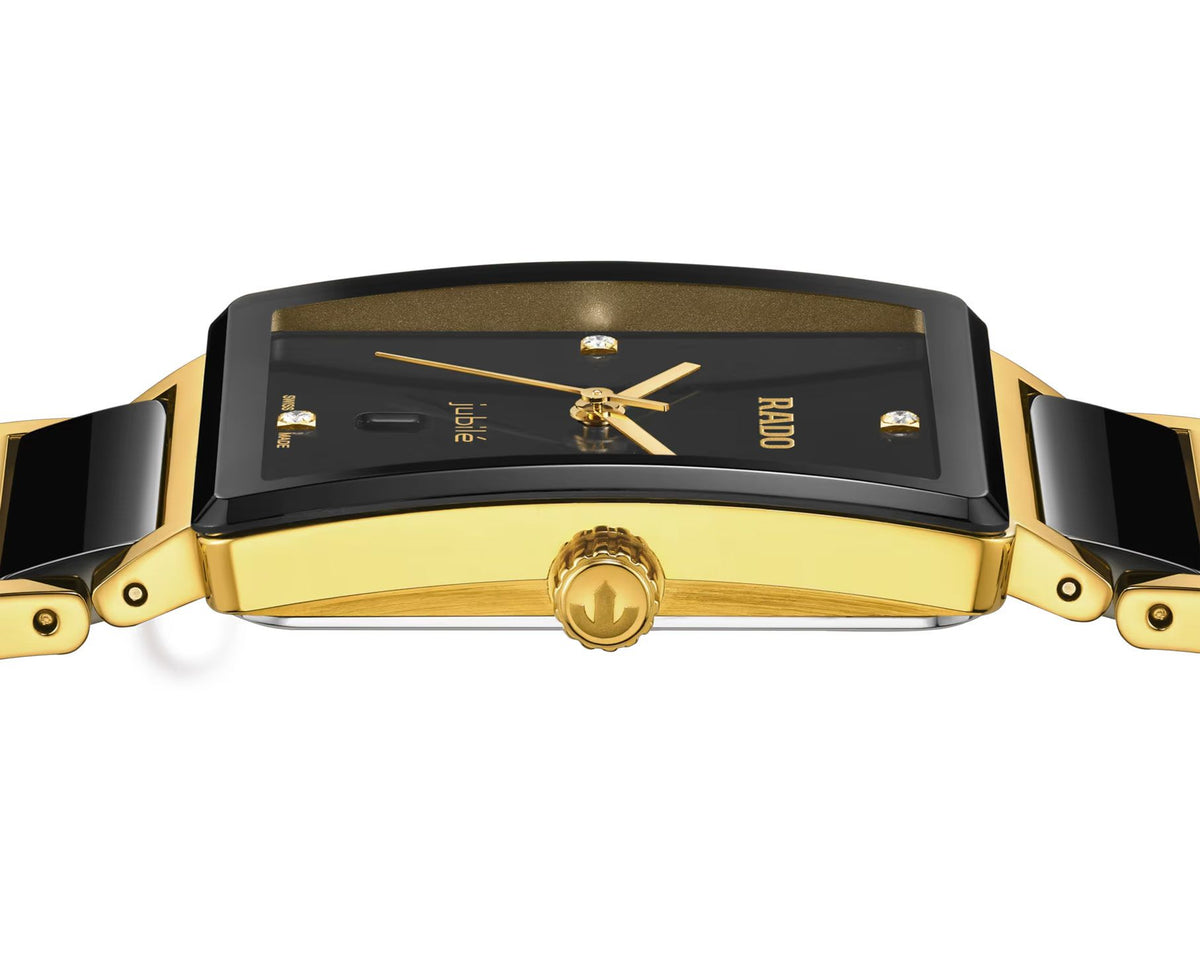 Rado Integral Quartz Unisex Watches in Square case & Black Dial R20256712