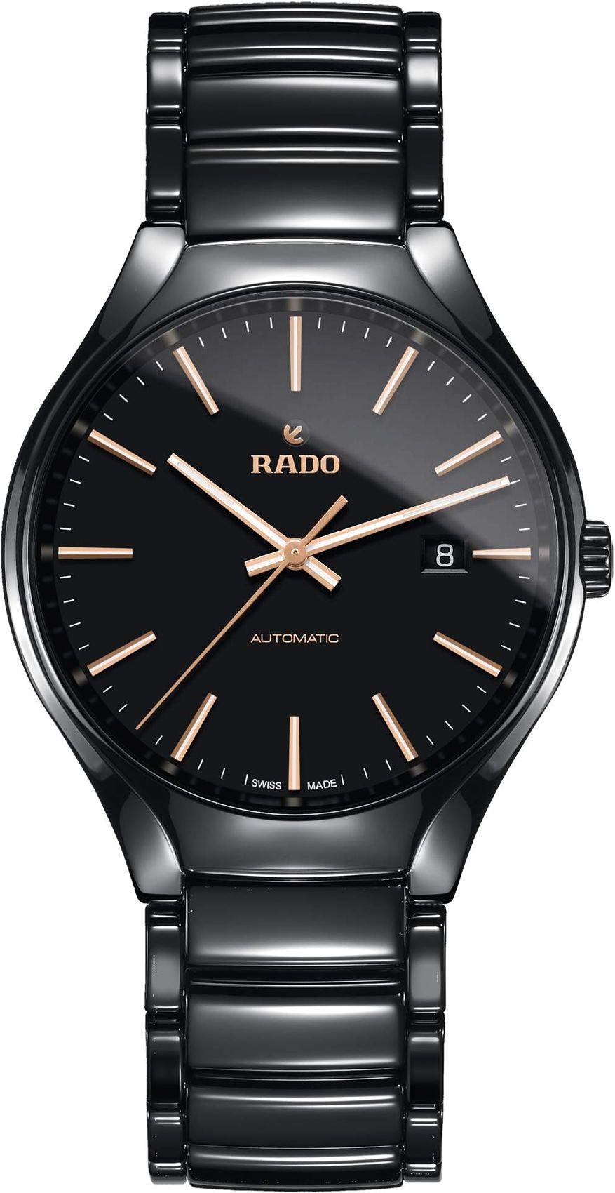 Rado True Round Automatic Men Watches in Round case & Black Dial R27056162