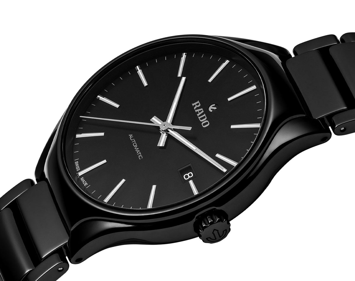 Rado True Round Automatic Men Watches in Round case & Black Dial R27056162