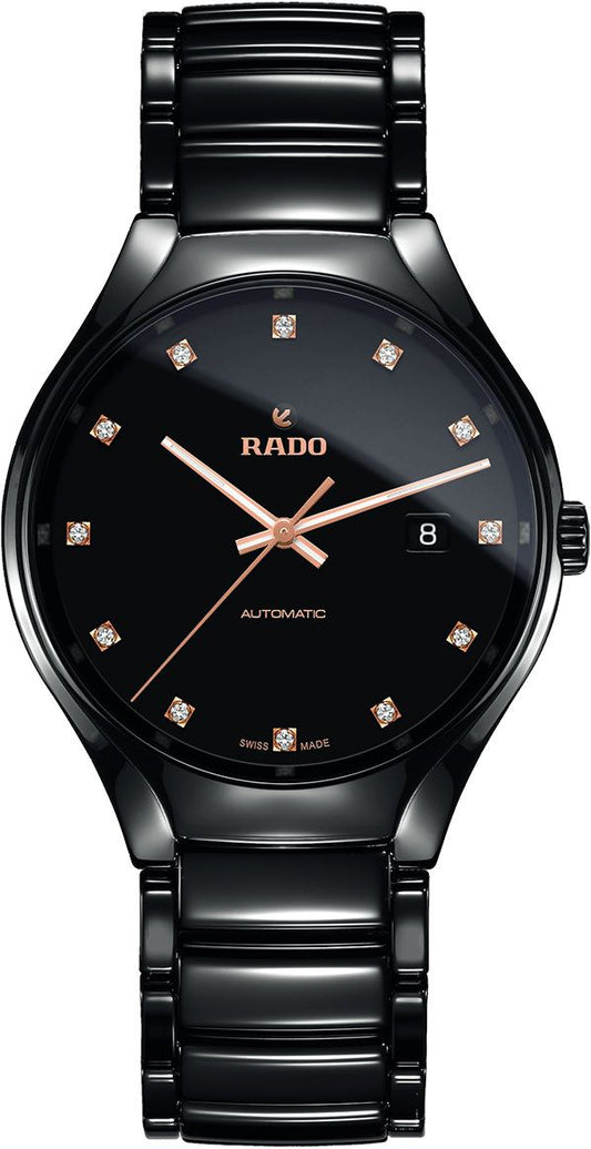 Rado True Round Automatic Men Watches in Round case & Black Dial R27056732