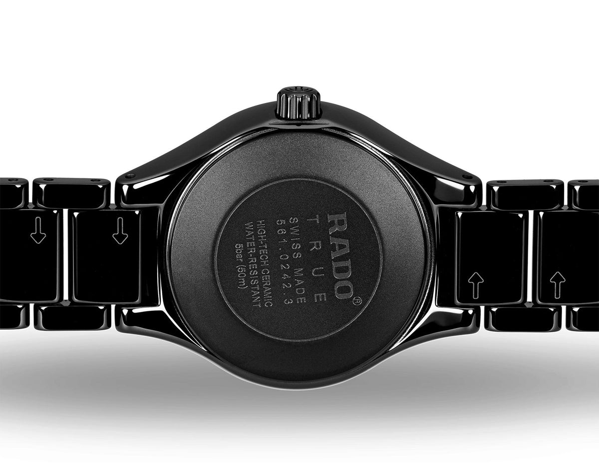 Rado True Round Quartz Women Watches in Round case & Black Dial R27059712