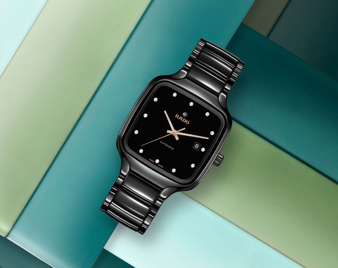 Rado True Square Automatic Men Watches in Square case & Black Dial R27078702
