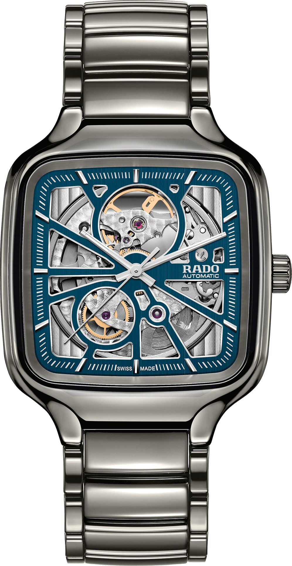 Rado True Square Automatic Men Watches in Square case & Skeleton Dial R27083202