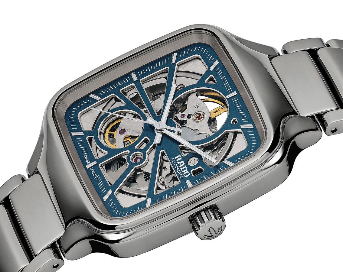 Rado True Square Automatic Men Watches in Square case & Skeleton Dial R27083202