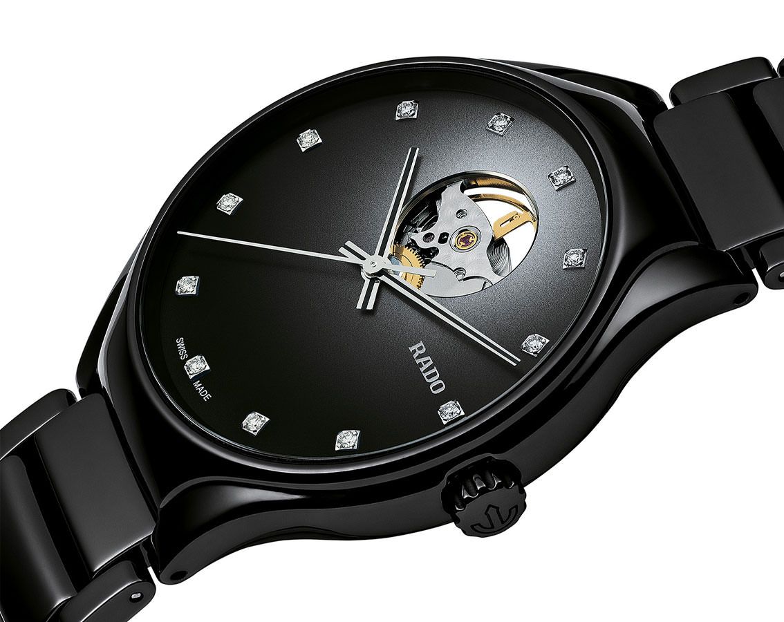 Rado True Round Automatic Unisex Watches in Round case & Black Dial R27107732