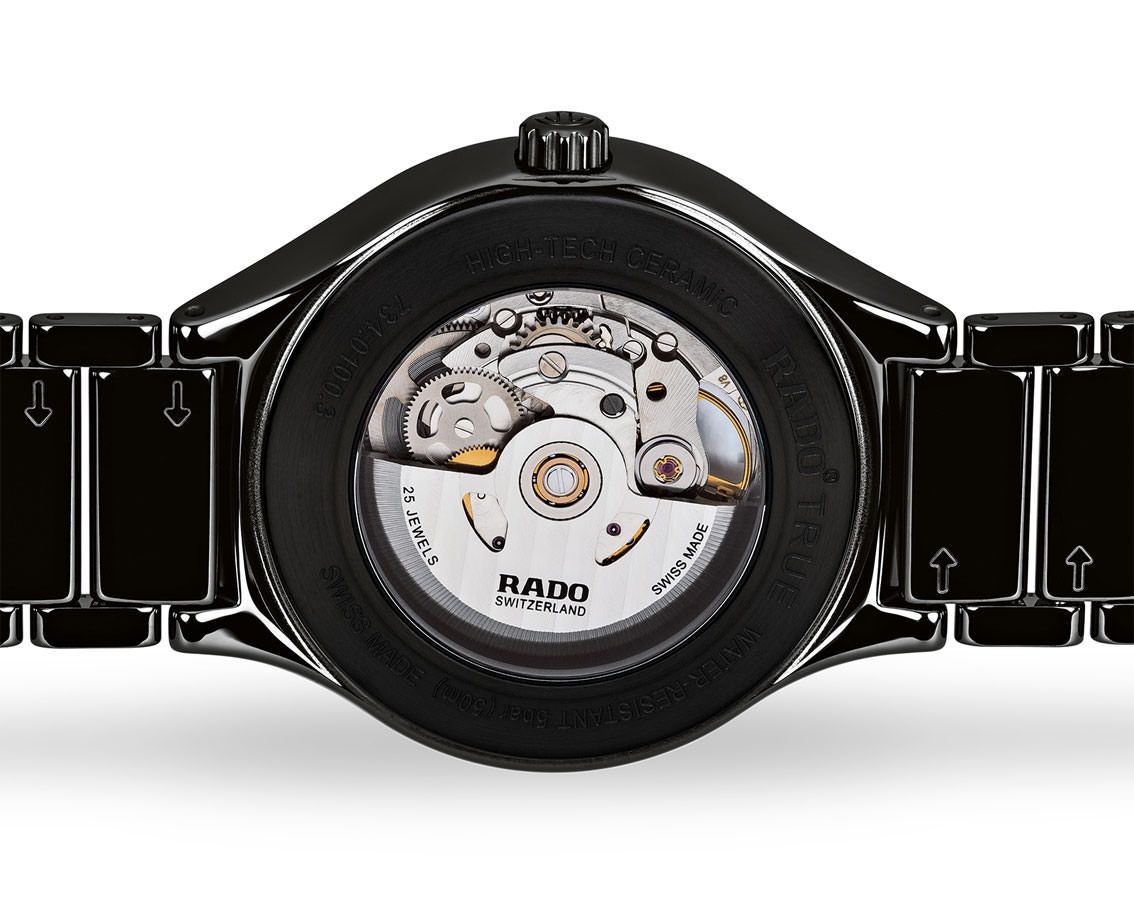Rado True Round Automatic Unisex Watches in Round case & Black Dial R27107732