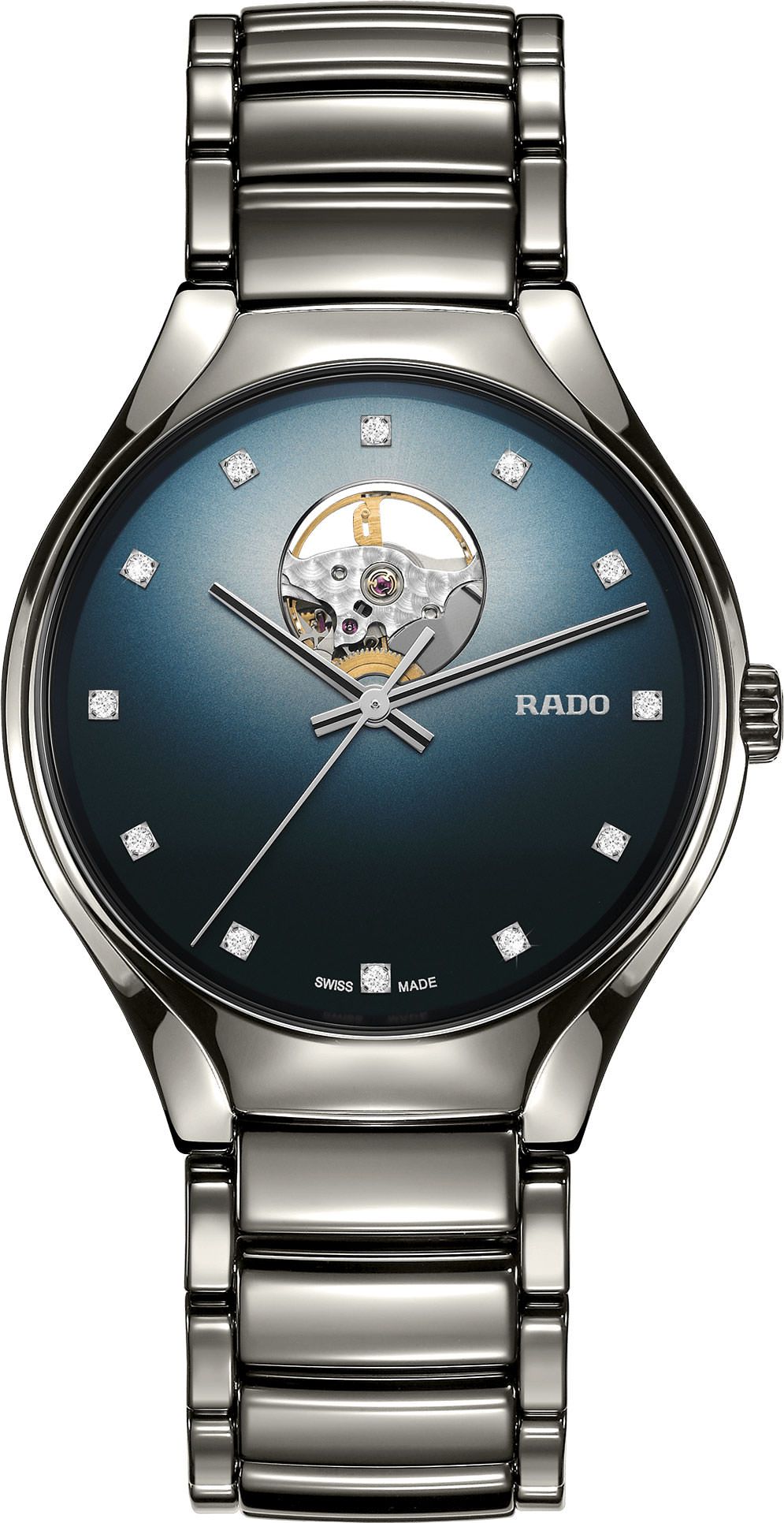 Rado True Round Automatic Unisex Watches in Round case & Blue Dial R27108732