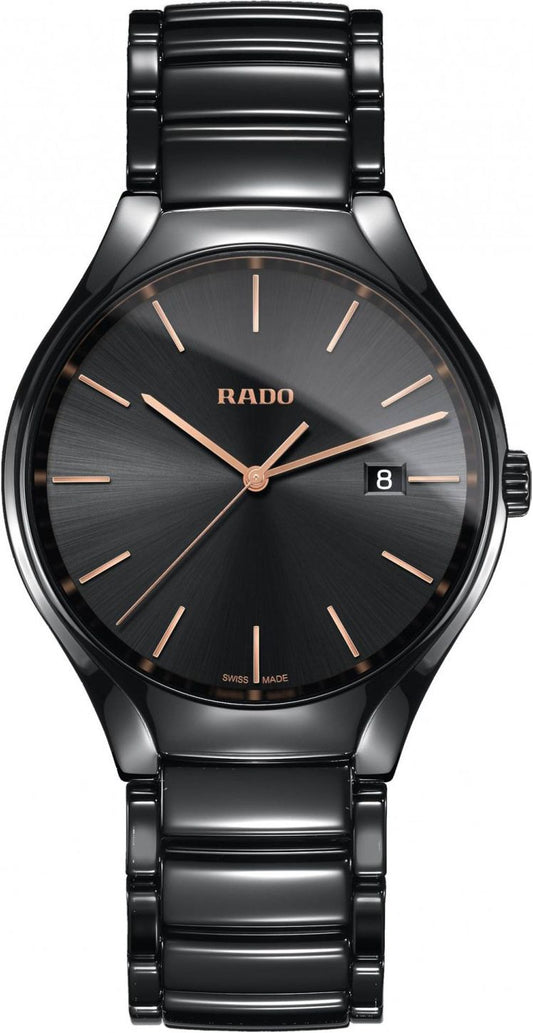 Rado True Round Quartz Men Watches in Round case & Black Dial R27238162