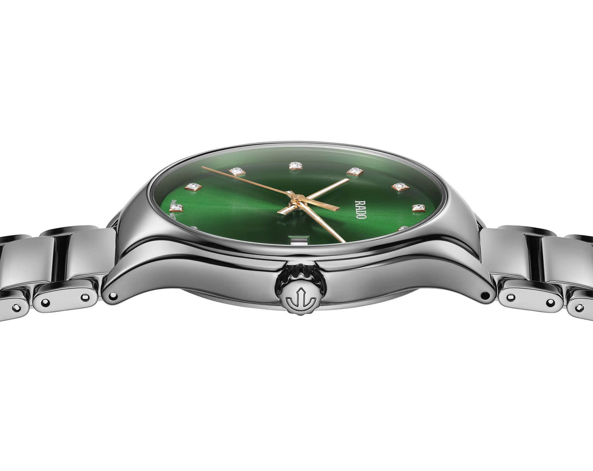 Rado True Round Quartz Unisex Watches in Round case & Green Dial R27239742