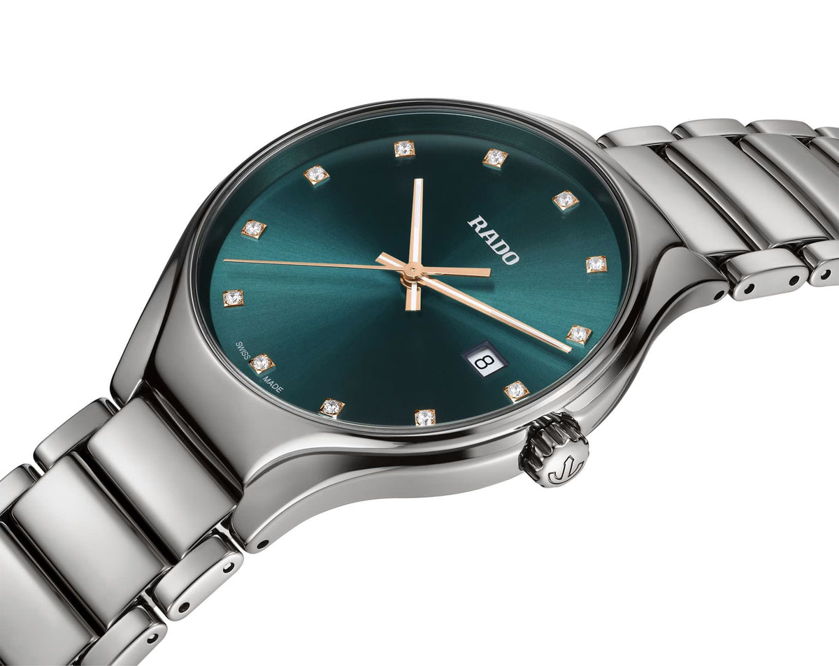 Rado True Round Quartz Unisex Watches in Round case & Blue Dial R27239752