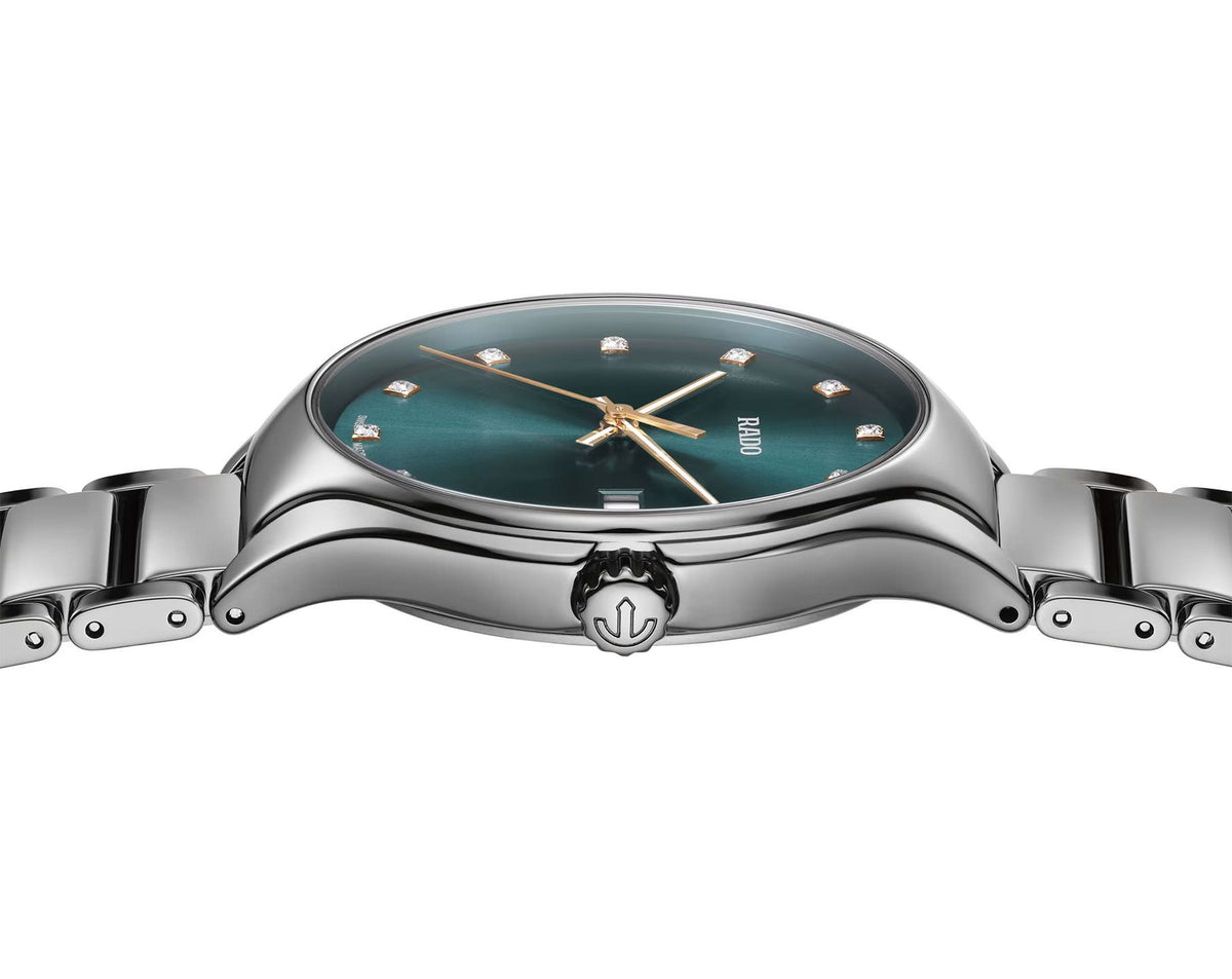 Rado True Round Quartz Unisex Watches in Round case & Blue Dial R27239752