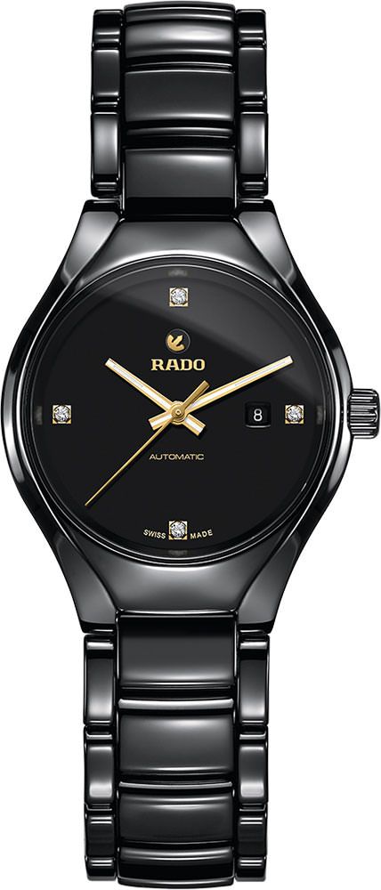 Rado True Round Automatic Women Watches in Round case & Black Dial R27242712