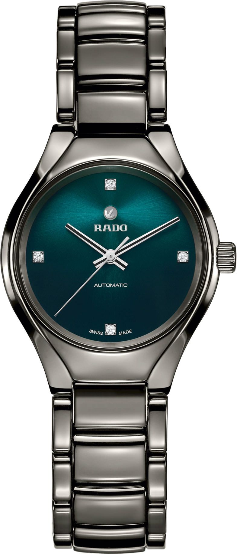 Rado True Round Automatic Women Watches in Round case & Green Dial R27243742