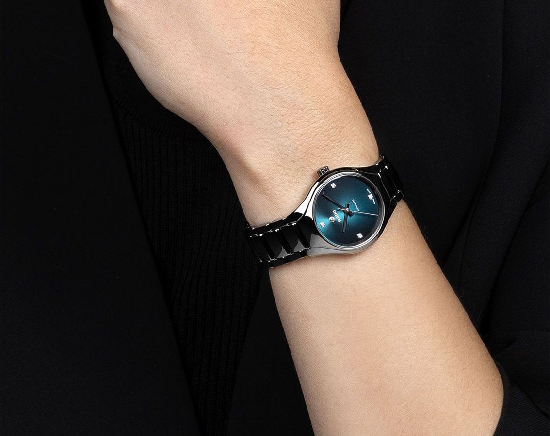 Rado True Round Automatic Women Watches in Round case & Green Dial R27243742