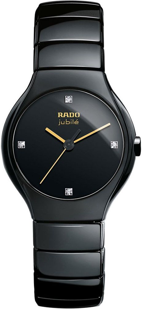 Rado True Round Quartz Women Watches in Round case & Black Dial R27655752