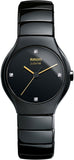 Rado True Round Quartz Women Watches in Round case & Black Dial R27655752