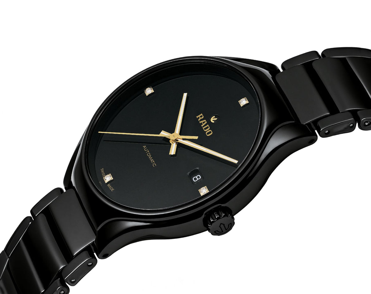 Rado True Round Automatic Men Watches in Round case & Black Dial R27056732